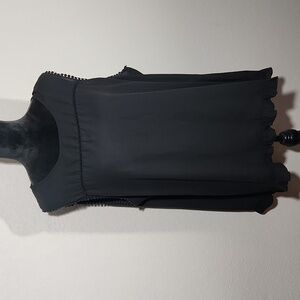 Notations top sleeveless size XXL Black sheer blouse shirt